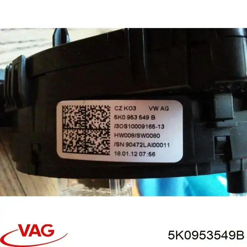 Compre 5K0953549B VAG Anel AIRBAG de contato, cabo plano do volante