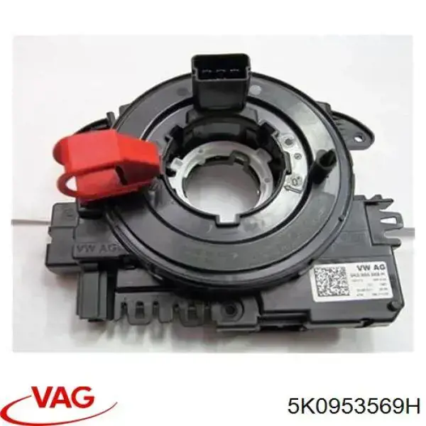 Compre 5K0953569H VAG Anel AIRBAG de contato, cabo plano do volante