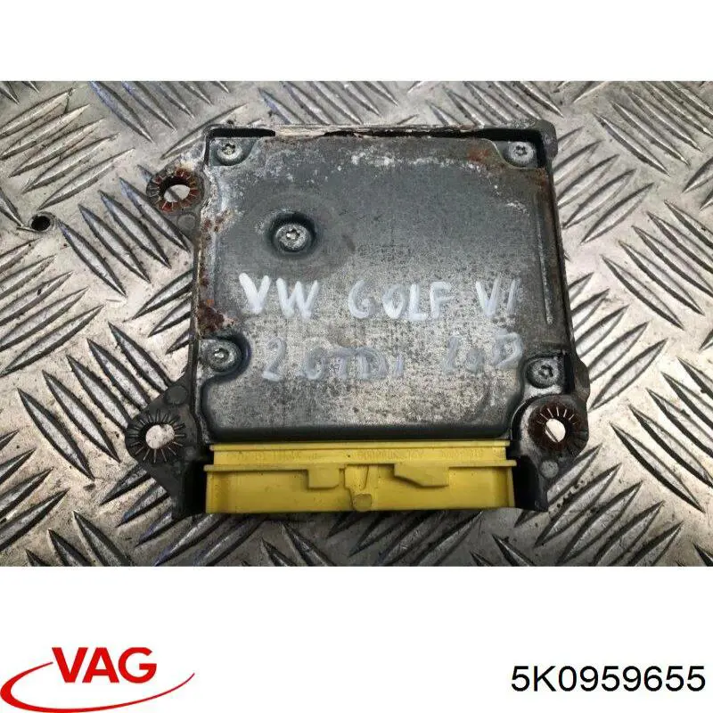 Модуль-процессор управления подушкой безопасности (ЭБУ AIRBAG) 5K0959655 VAG