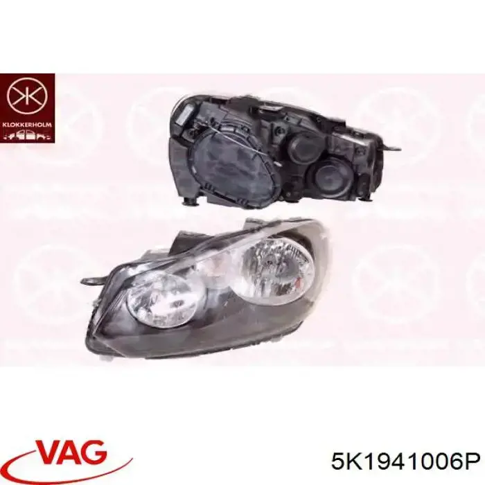 Правая блок фара VAG 5K1941006P цена, от 119.76 USD