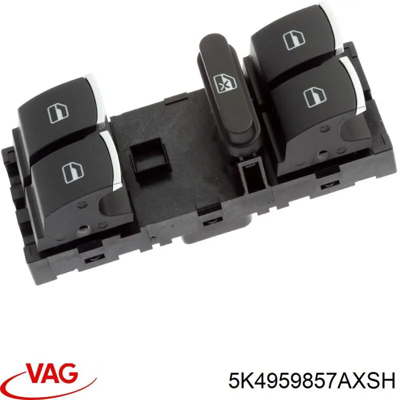 Кнопочный блок управления стеклоподъемником передний левый VAG 5K4959857AXSH