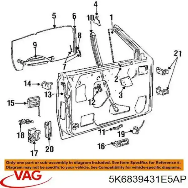 Купить 5K6839431E5AP VAG 