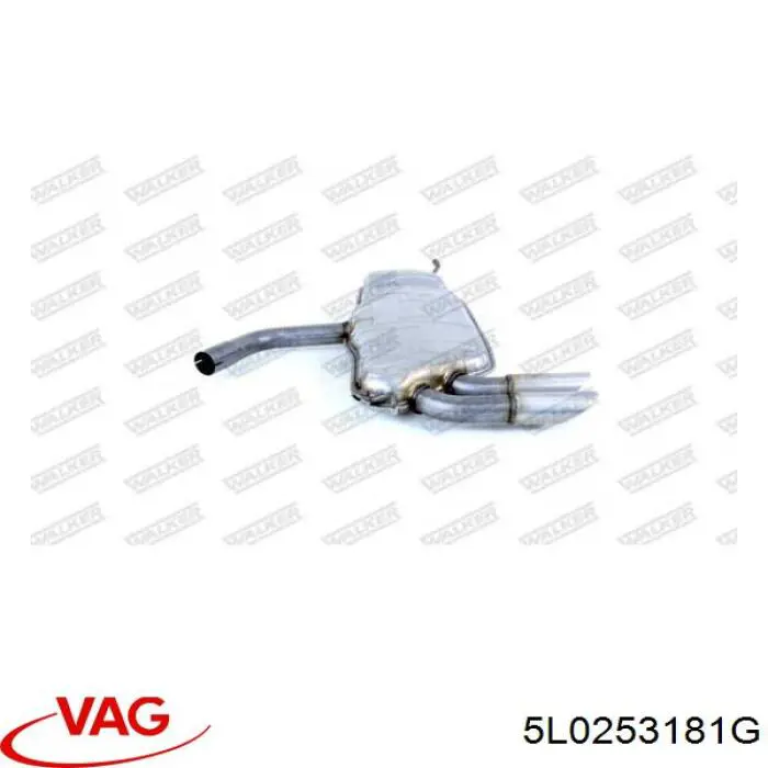 Глушитель, центральная часть VAG 5L0253181G цена, от 39.45 USD