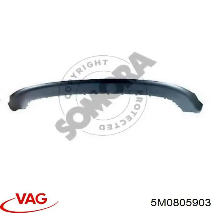 Спойлер переднего бампера VAG 5M0805903 цена, от 30.94 USD