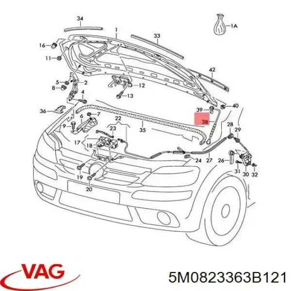 5M0823363B VAG 