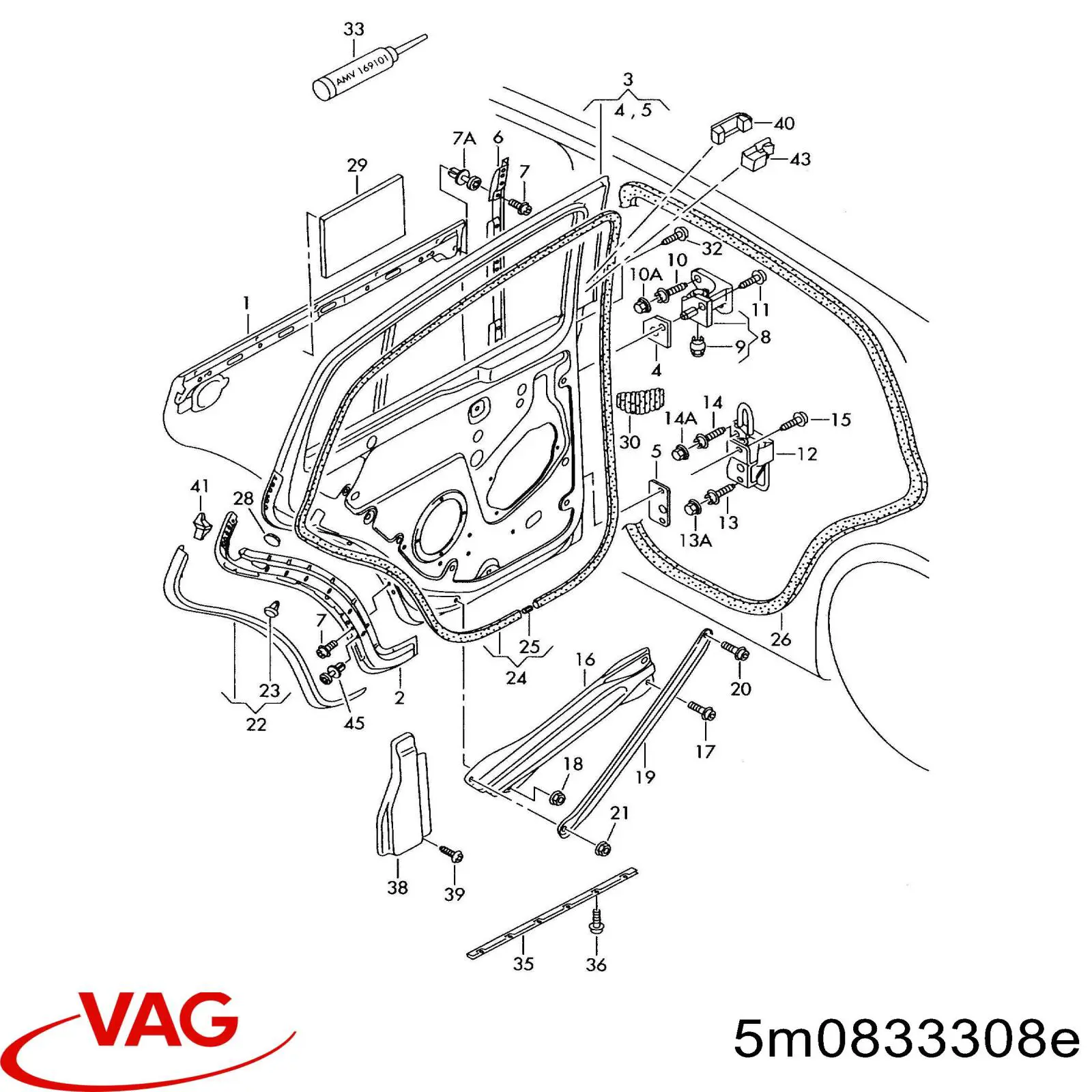  VAG 5M0833308E цена, от 51.66 USD