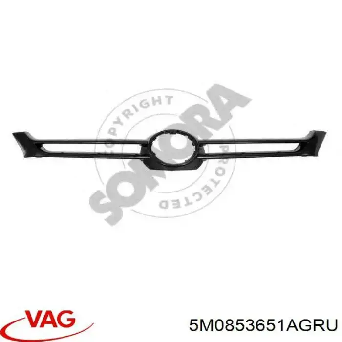 Купить 5M0853651AGRU VAG Решетка радиатора