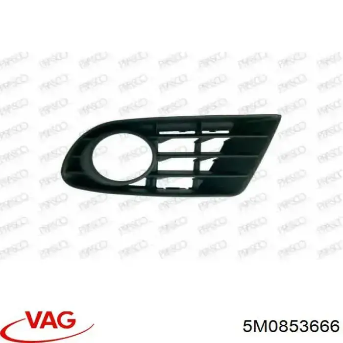 Заглушка противотуманки передней правой VAG 5M0853666