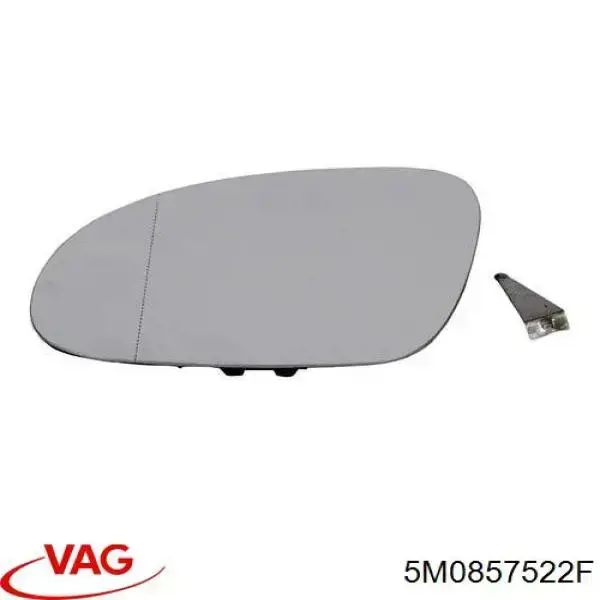 Стекло правого зеркала заднего вида 5M0857522F VAG