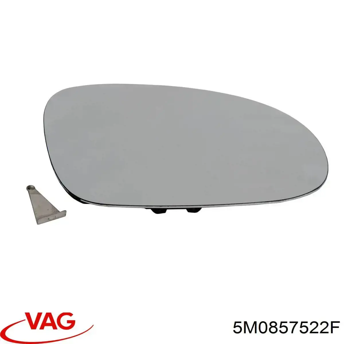 5M0857522F VAG Зеркальный элемент правого зеркала заднего вида