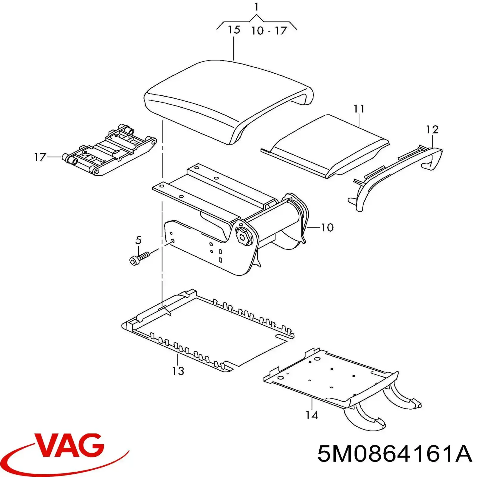  VAG 5M0864161A цена, от 95.02 USD