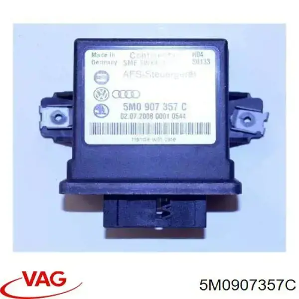 5M0907357C VAG módulo de direção (centralina eletrônica de iluminação adativa)