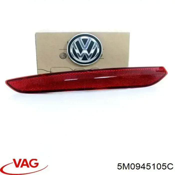 Левый отражатель заднего бампера VAG 5M0945105C цена, от 41.04 USD