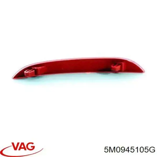 5M0945105G VAG Reflector, parachoques trasero, izquierdo original y equivalente