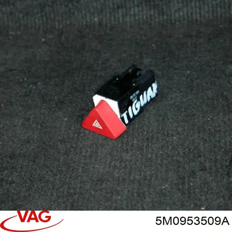 Botão de ativação do sinal de emergência Volkswagen Tiguan I 5N1, 5N2