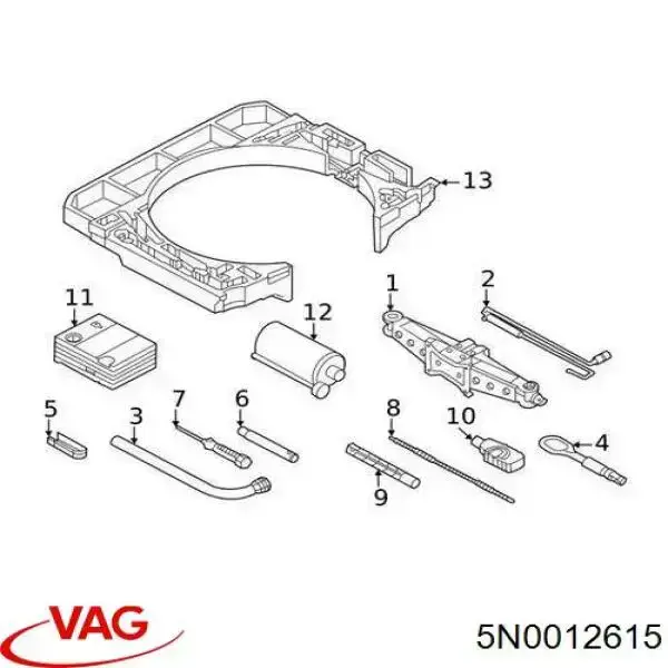 Компрессор для подкачки шин VAG 5N0012615
