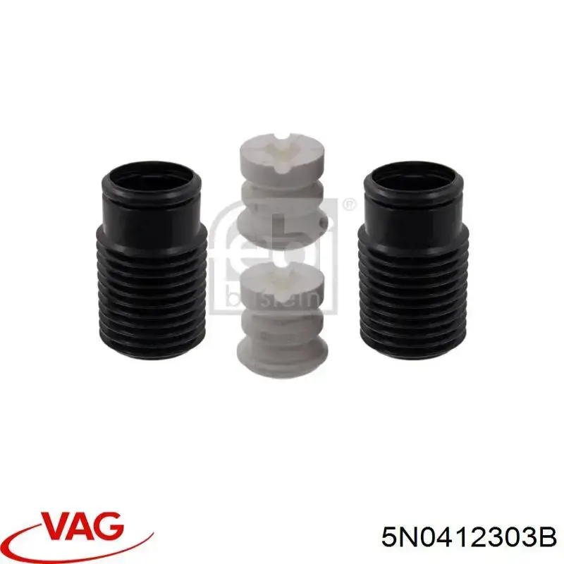 Буфер-отбойник амортизатора переднего + пыльник VAG 5N0412303B цена, от 24.25 USD
