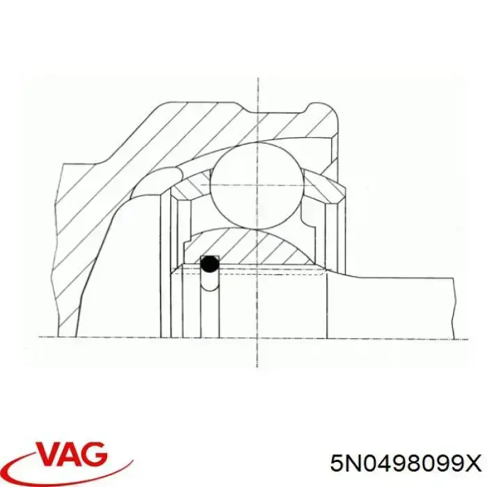 Граната колесная VAG 5N0498099X цена, от 34.73 USD