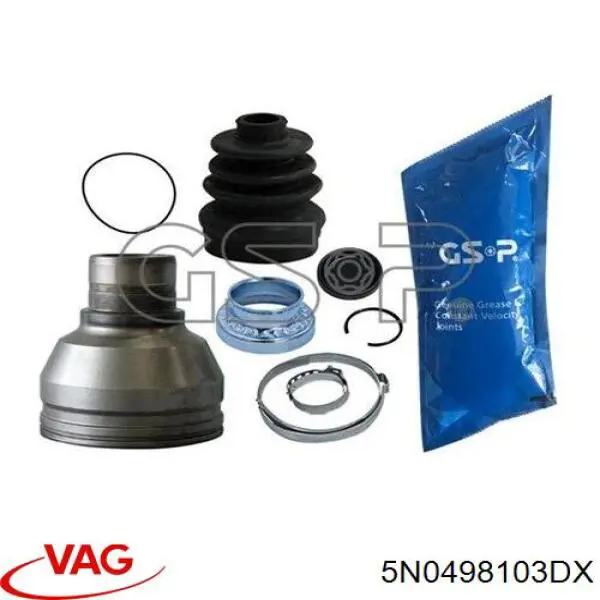 Шарнир угловых скоростей внутренний передний VAG 5N0498103DX цена, от 51.67 USD
