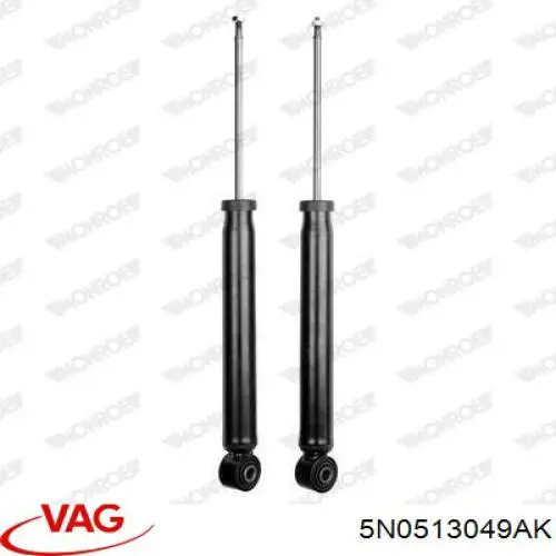 Стойка амортизатора задняя VAG 5N0513049AK цена, от 31.29 USD