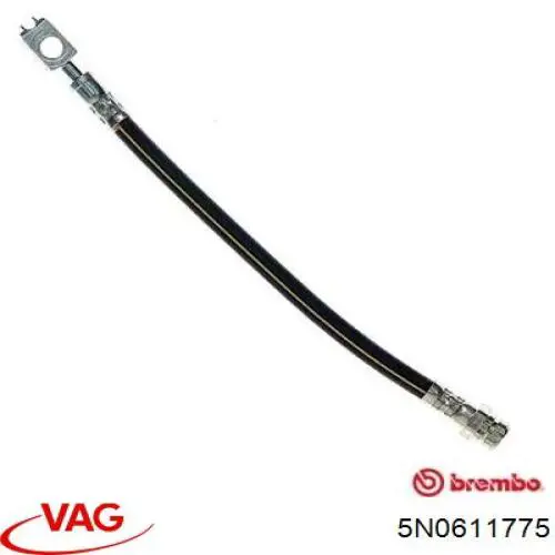Купить 5N0611775 VAG Задний тормозной шланг