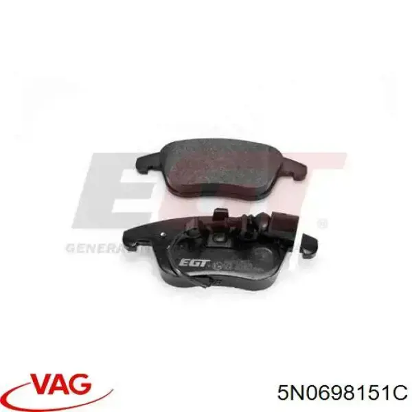 Передние тормозные колодки 5N0698151C VAG
