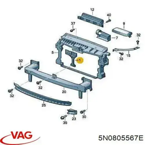Кронштейн замка капота Polcar 95X1044