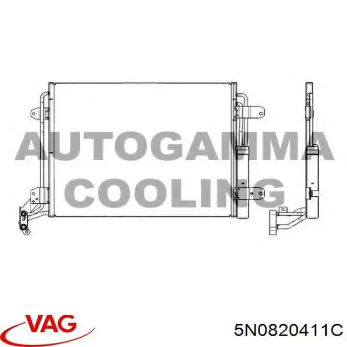 Конденсатор кондиционера VAG 5N0820411C цена, от 58.47 USD