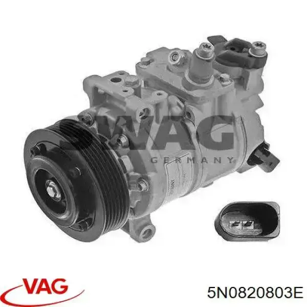 Компрессор системы кондиционирования VAG 5N0820803E цена, от 115.69 USD