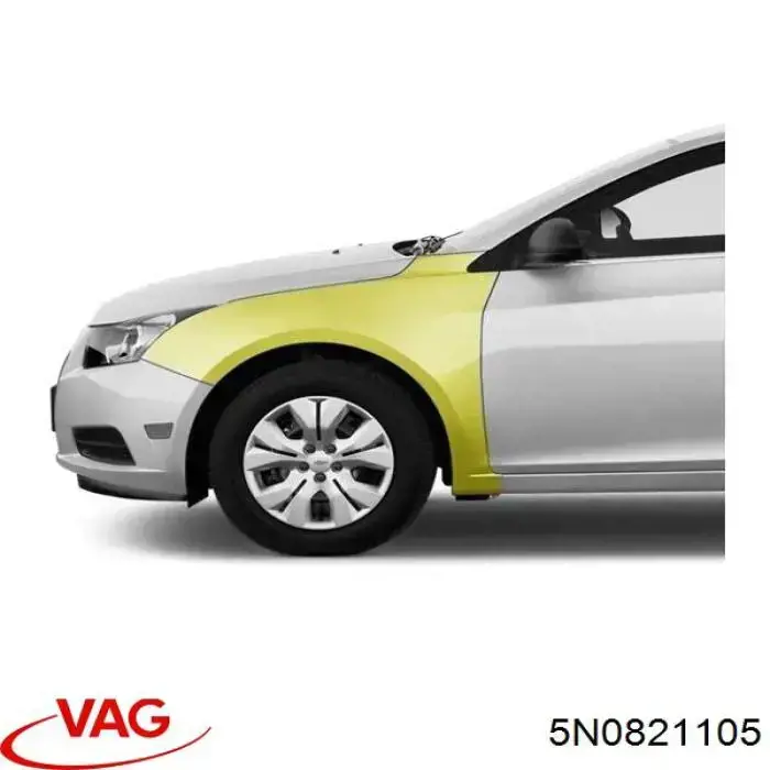 Pára-lama dianteiro esquerdo 5N0821105 VAG