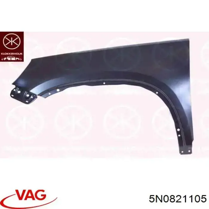 5N0821105 VAG Pára-lama dianteiro esquerdo