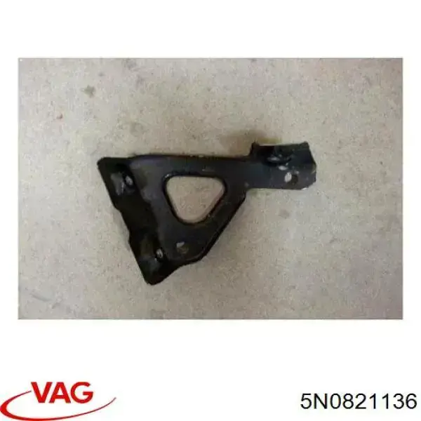 5N0821136 VAG consola dianteira de fixação do pára-lama dianteiro direito