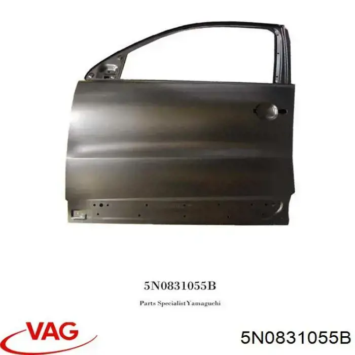 Porta dianteira esquerda Volkswagen Tiguan I 5N1, 5N2