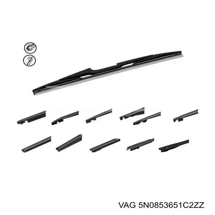 Облицовка радиатора VAG 5N0853651A цена, от 130.66 USD