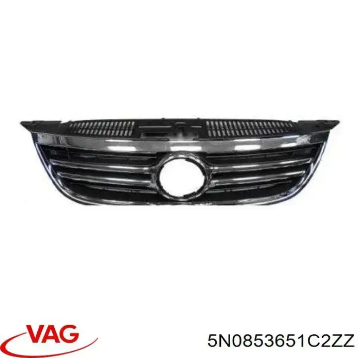 5N0853651C2ZZ VAG решетка радиатора