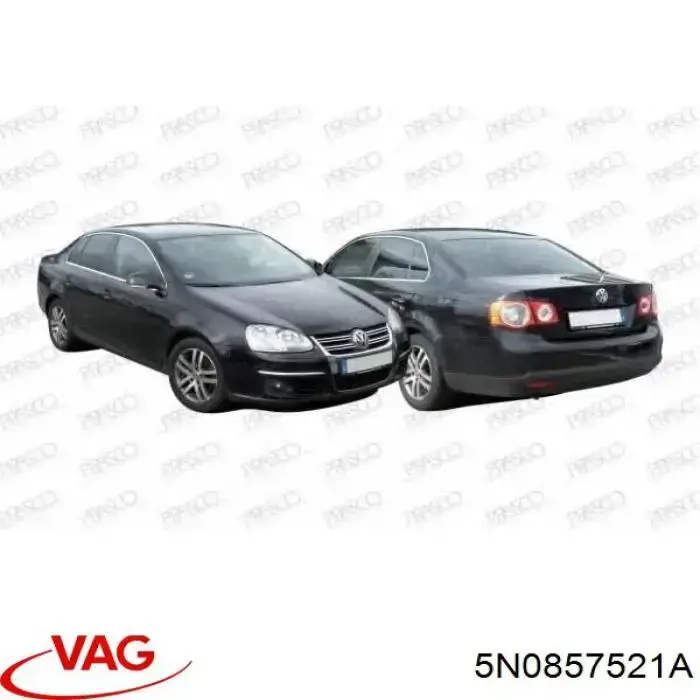 Зеркальный элемент левый VAG 5N0857521A