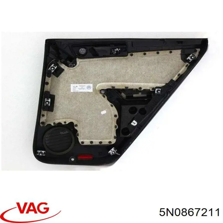 5N0867211 VAG Дверная карта, правая, задняя