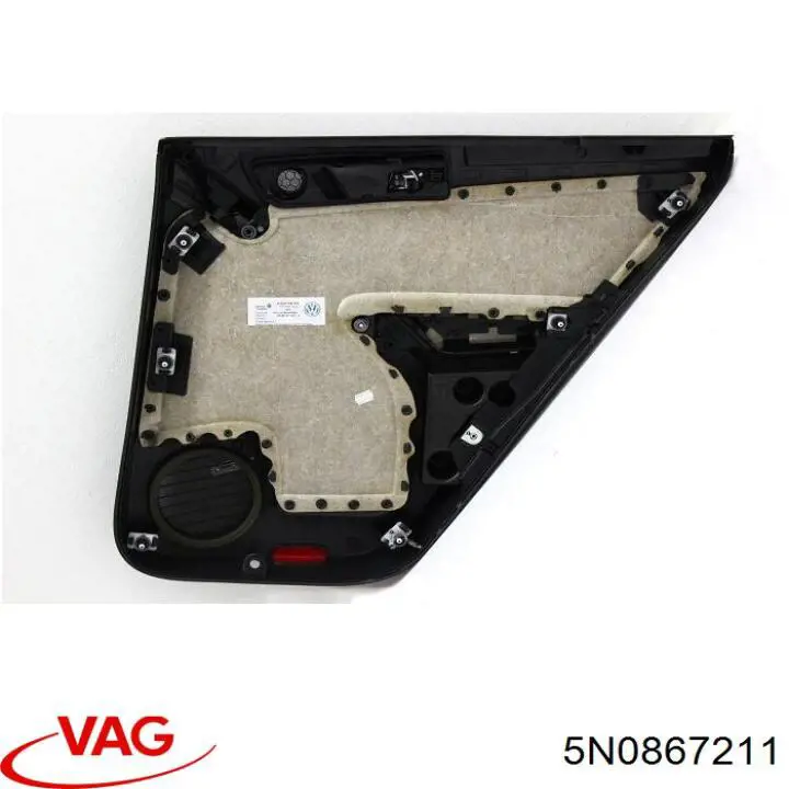 Внутренняя обшивка правой задней двери VAG 5N0867211 цена, от 25.40 USD