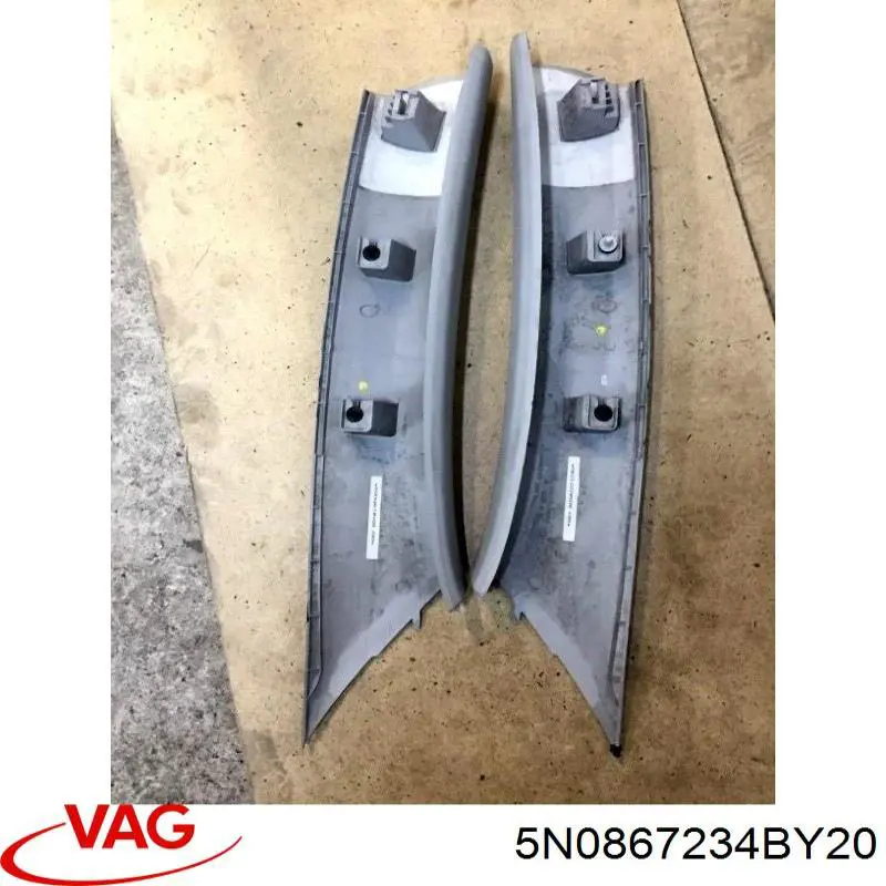 Обшивка стойки кузова внутренняя передняя правая VAG 5N0867234BY20 цена, от 7.92 USD