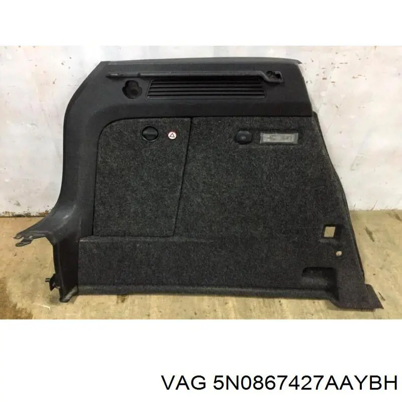 Облицовка багажного отсека левая VAG 5N0867427ADYBH цена, от 24.86 USD