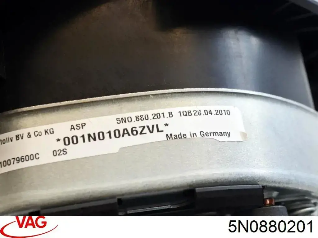 5N08802011QB VAG cinto de segurança (airbag de condutor)