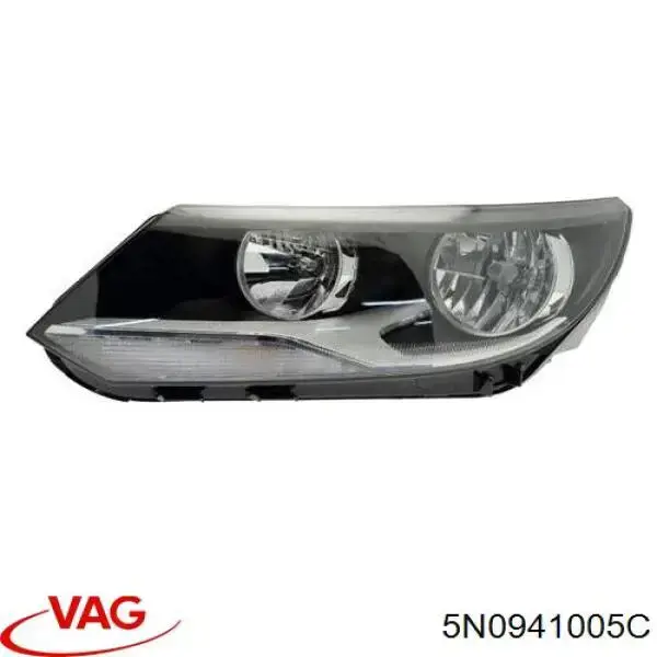 Левая фара 5N0941005C VAG