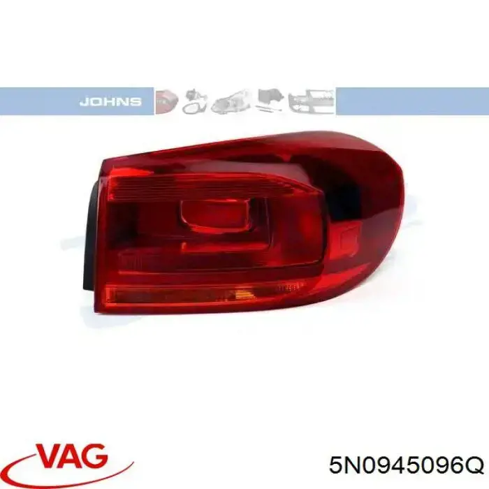 Фонарь задний правый внешний 5N0945096Q VAG