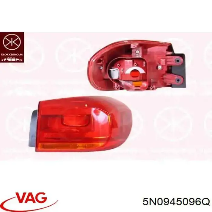 Фара задняя правая внешняя VAG 5N0945096Q цена, от 75.90 USD