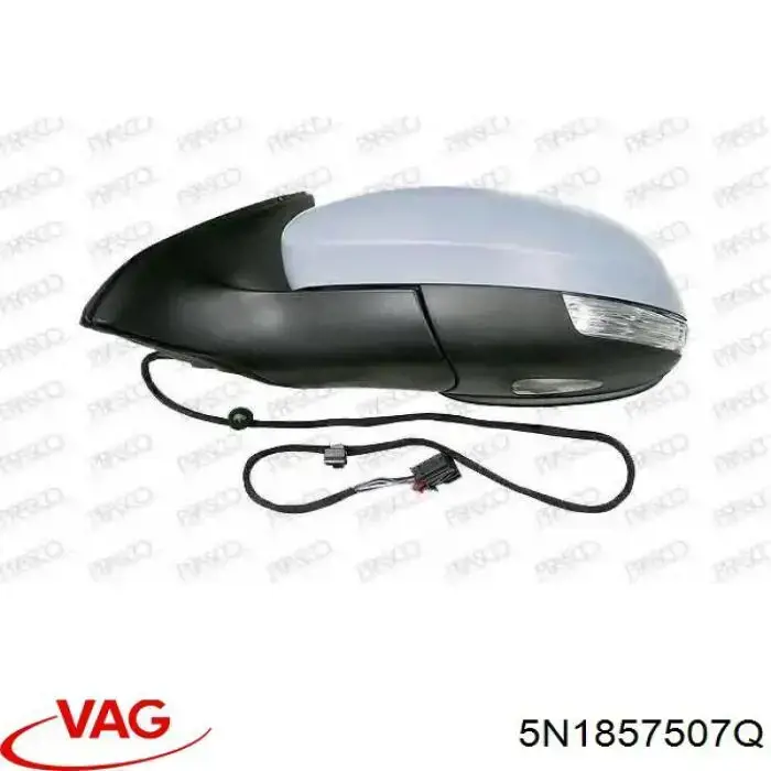 Зеркало заднего вида, левое VAG 5N1857507T9B9 цена, от 115.71 USD