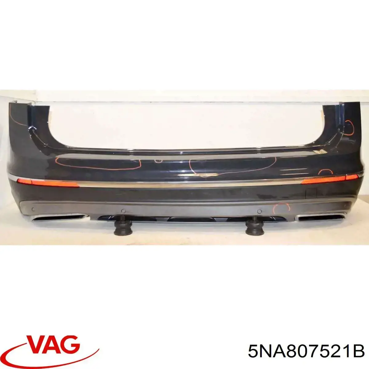 Купить 5NA807521B VAG Сплиттер переднего бампера