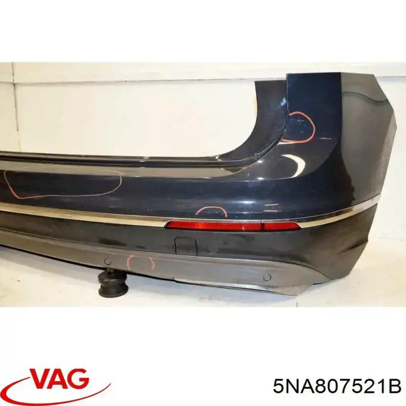 5NA807521B VAG Губа переднего бампера
