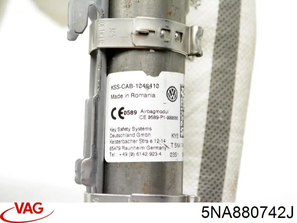 Купить 5NA880742K VAG AIRBAG, шторка боковая правая