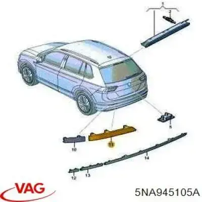 Купить 3945095 Autotechteile Левый катафот заднего бампера