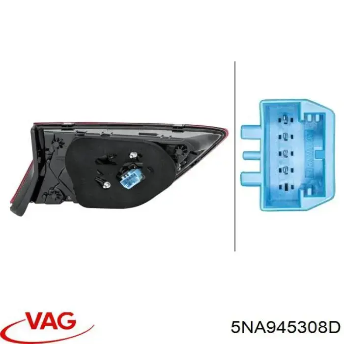 5NA945308 VAG Фара задняя правая внутренняя